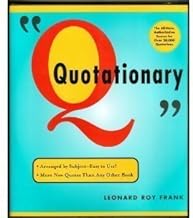 This is the cover of the book Quotationary—one of 3 recommended books on quotations